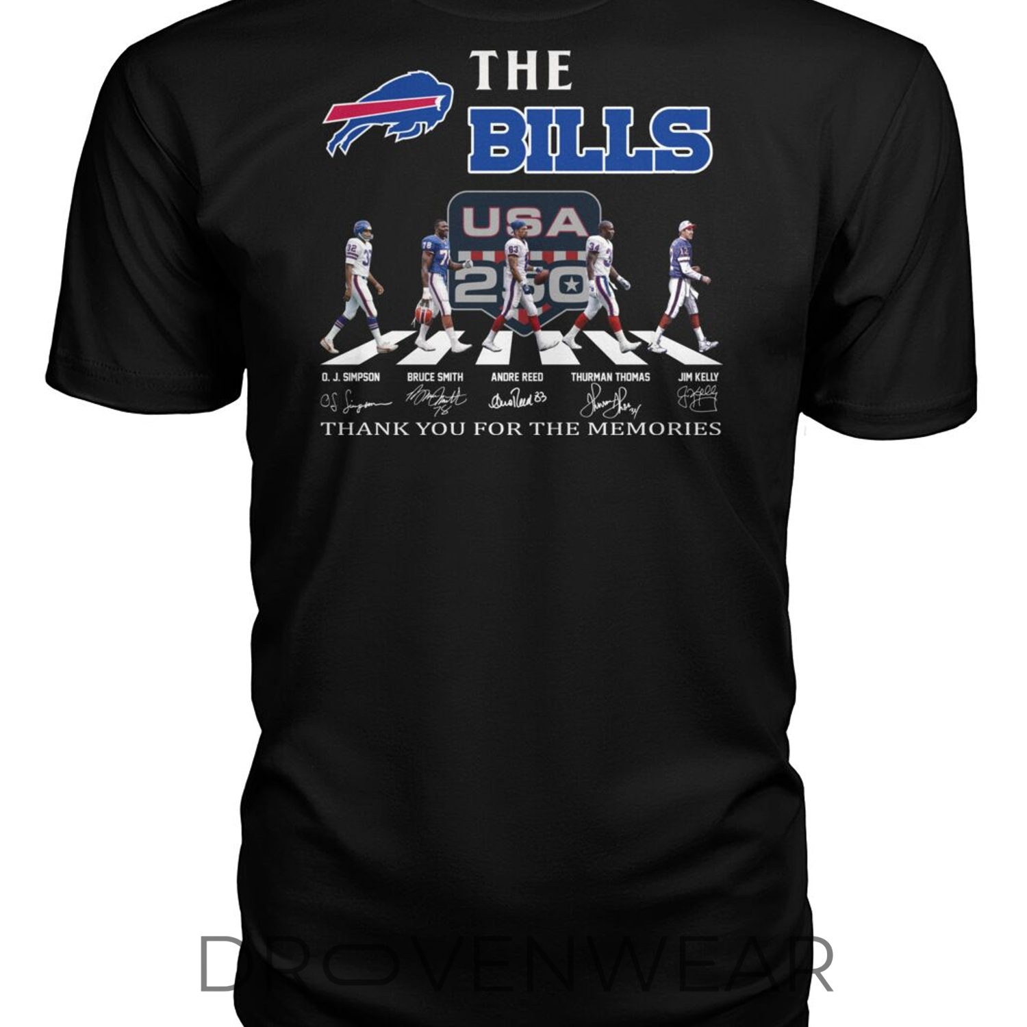 Buffalo Bills Thank You For The Memories Abbey Road The Beatles T-shirt Buffalo Bills Thank You For The Memories Abbey Road The Beatles T-shirt