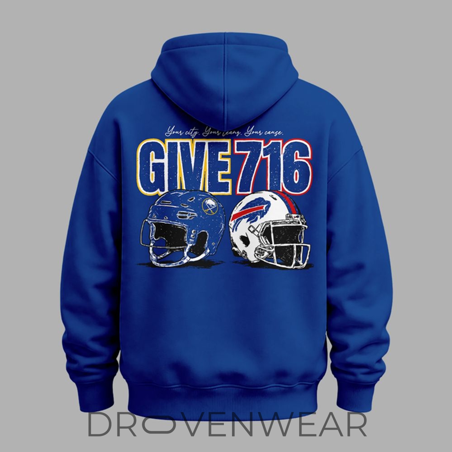 Buffalo Bills X Buffalo Sabres "your City Your Teams Your Cause" Give 716 Special Hoodie Buffalo Bills X Buffalo Sabres "your City Your Teams Your Cause" Give 716 Special Hoodie