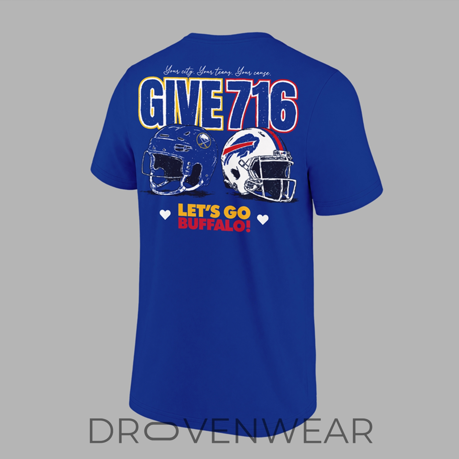 Buffalo Bills x Buffalo Sabres "Your City Your Teams Your Cause" Give 716 Special Shirt Buffalo Bills x Buffalo Sabres "Your City Your Teams Your Cause" Give 716 Special Shirt