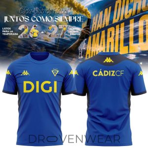 Cdiz CF 202627 PreGame Warm Up Jersey by Drovenwear.com