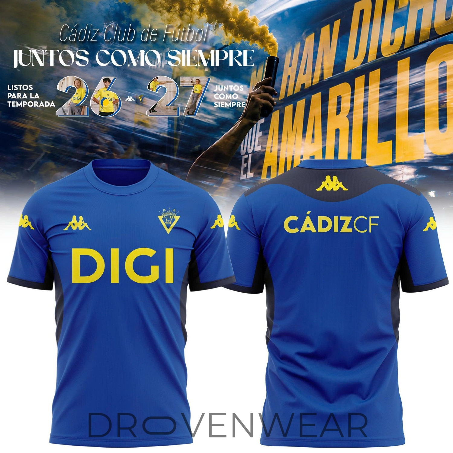 Cádiz CF 2026-27 Pre-Game Warm Up Jersey Cádiz CF 2026-27 Pre-Game Warm Up Jersey