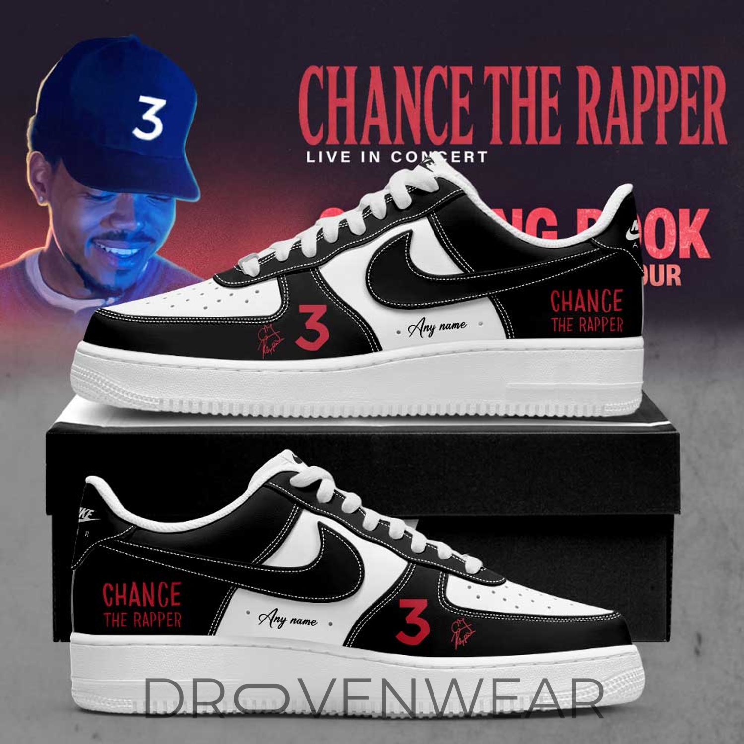Chance the Rapper Coloring Book 10 Year Anniversary Tour 2026 AF1 V4 Chance the Rapper Coloring Book 10 Year Anniversary Tour 2026 AF1 V4