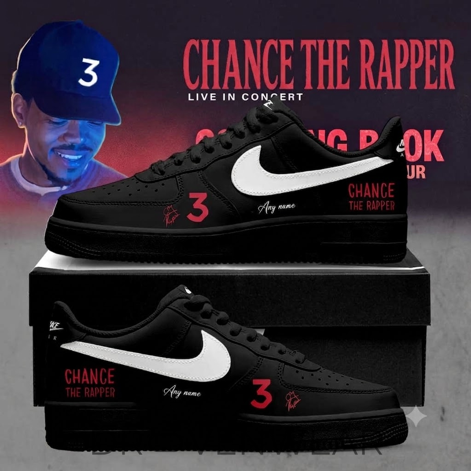 Chance the Rapper Coloring Book 10 Year Anniversary Tour 2026 AF1 V5 Chance the Rapper Coloring Book 10 Year Anniversary Tour 2026 AF1 V5