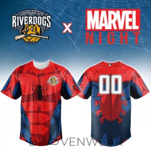 Charleston River Dogs Marvel Night Limited Custom Jersey by Drovenwear.com