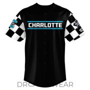 Charlotte Knights x NASCAR Theme 2026 Black Baseball Jersey - Image 2
