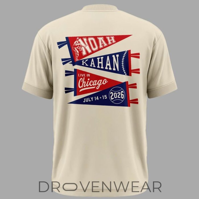 Chicago Cubs x Noah Kahan The Great Divide Tour at Wrigley Field 2026 Shirt - Image 3