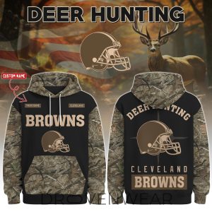 Cleveland Browns Deer Hunting Limited Edition Hoodie by Drovenwear.com