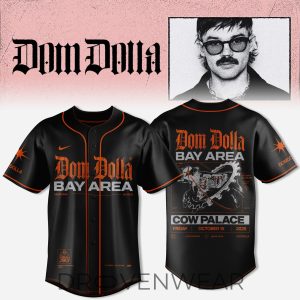 DOM Dolla Tour 2026 Limited Edition Baseball Jersey V3 by Drovenwear.com