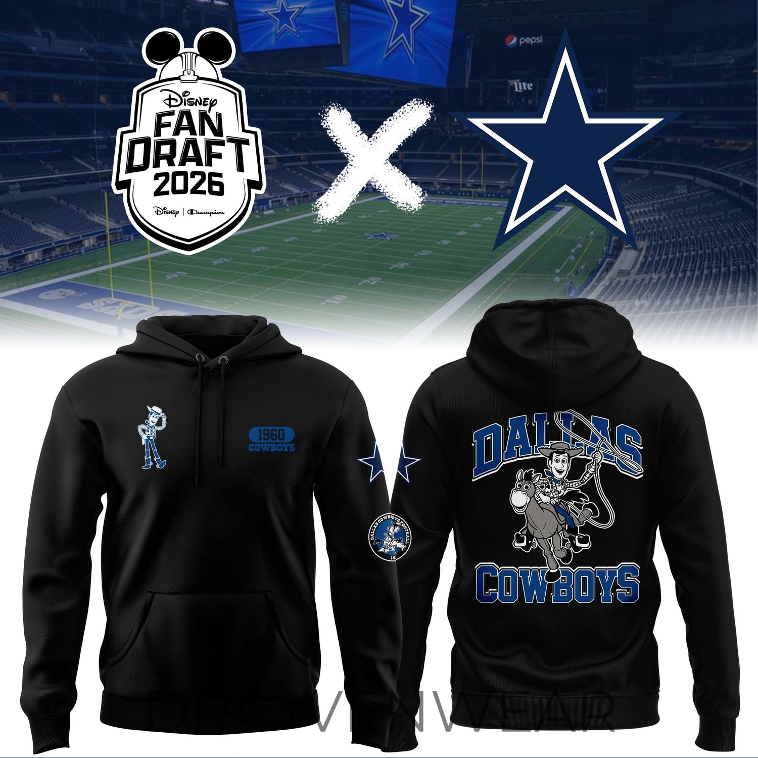 Dallas Cowboys Woody Inspired Fan Draft 2026 Hoodie Dallas Cowboys Woody Inspired Fan Draft 2026 Hoodie