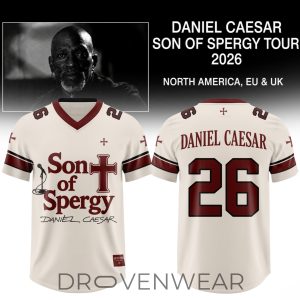 Daniel Caesar Son Of Spergy Tour Limited Football Jersey by Drovenwear.com