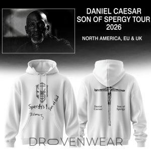 Daniel Caesar Son Of Spergy Tour Limited Hoodie V2 by Drovenwear.com