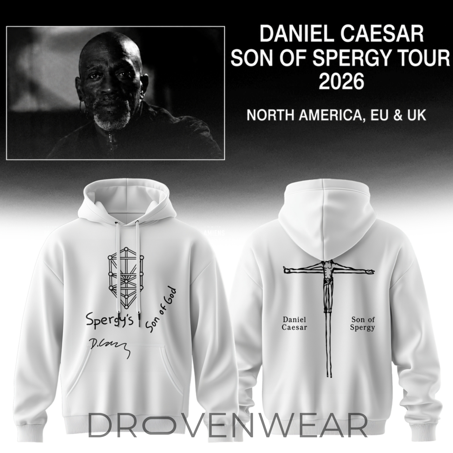 Daniel Caesar - Son Of Spergy Tour Limited Hoodie V2 Daniel Caesar - Son Of Spergy Tour Limited Hoodie V2