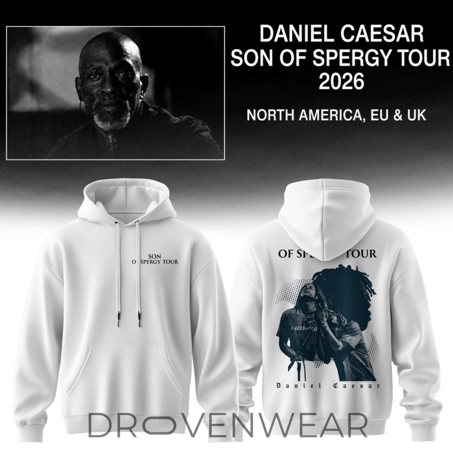 Daniel Caesar - Son Of Spergy Tour Limited Hoodie V6 Daniel Caesar - Son Of Spergy Tour Limited Hoodie V6