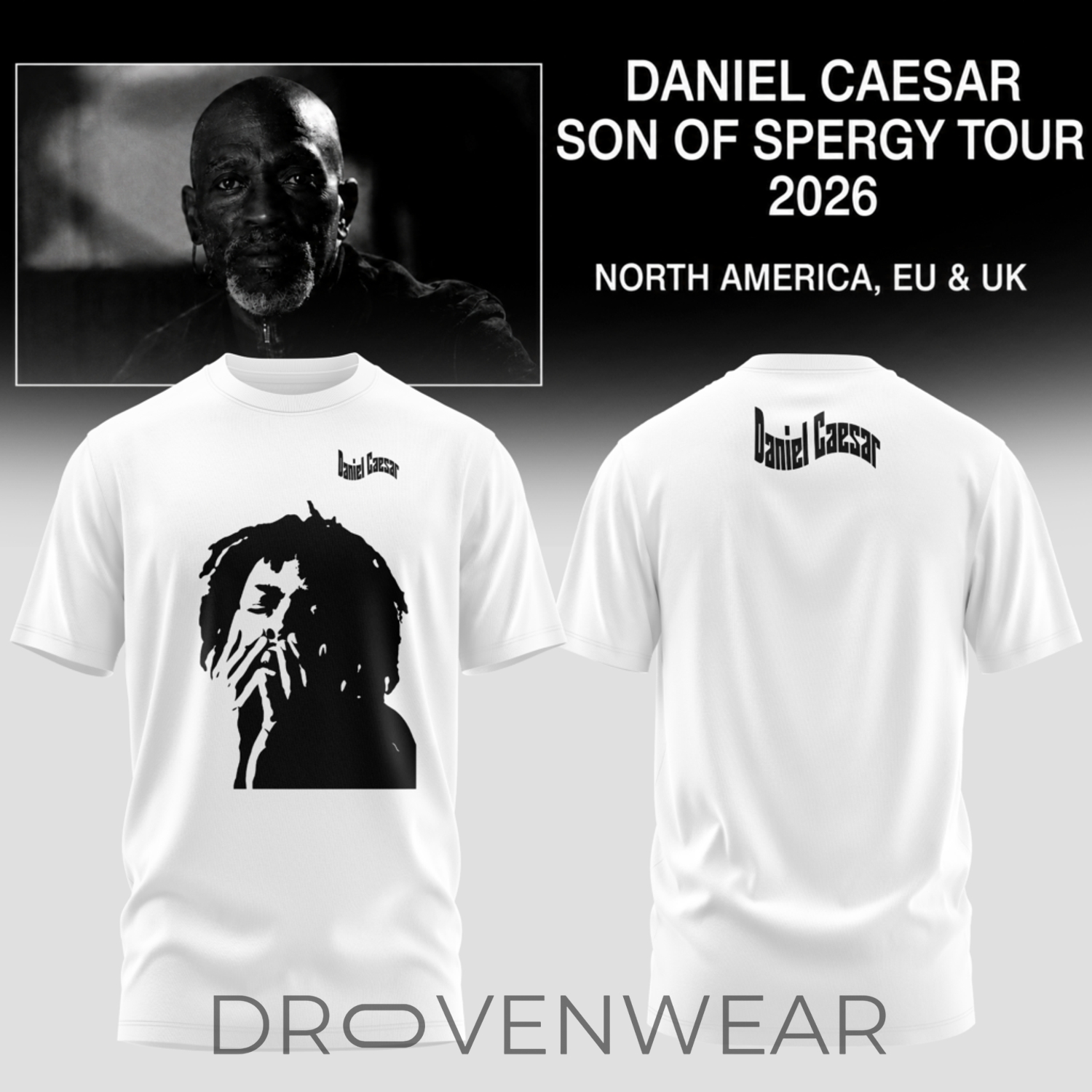 Daniel Caesar - Son Of Spergy Tour Limited Tshirt Daniel Caesar - Son Of Spergy Tour Limited Tshirt