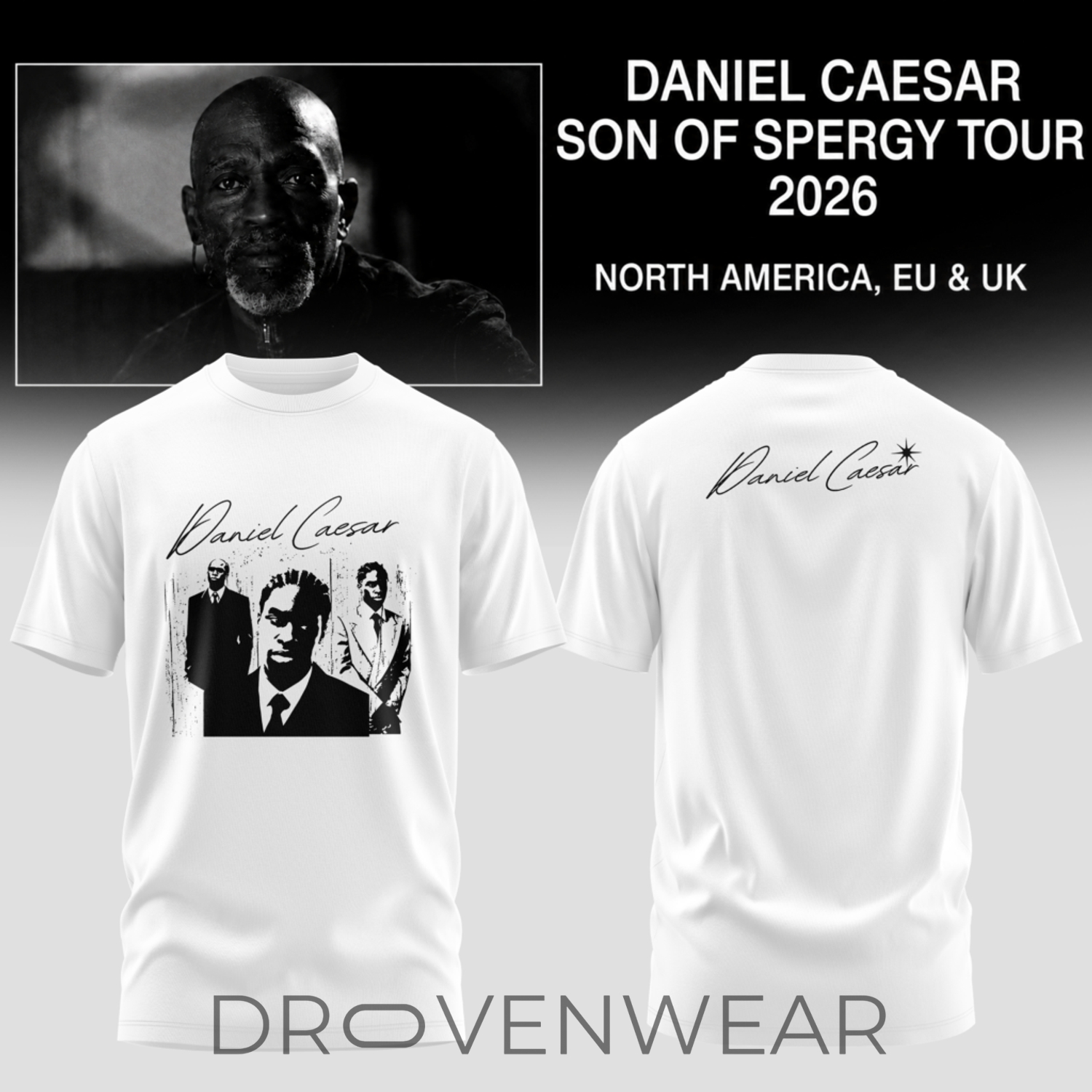 Daniel Caesar - Son Of Spergy Tour Limited Tshirt V2 Daniel Caesar - Son Of Spergy Tour Limited Tshirt V2