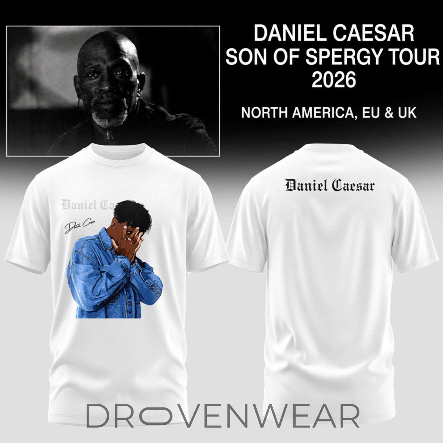 Daniel Caesar - Son Of Spergy Tour Limited Tshirt V3 Daniel Caesar - Son Of Spergy Tour Limited Tshirt V3