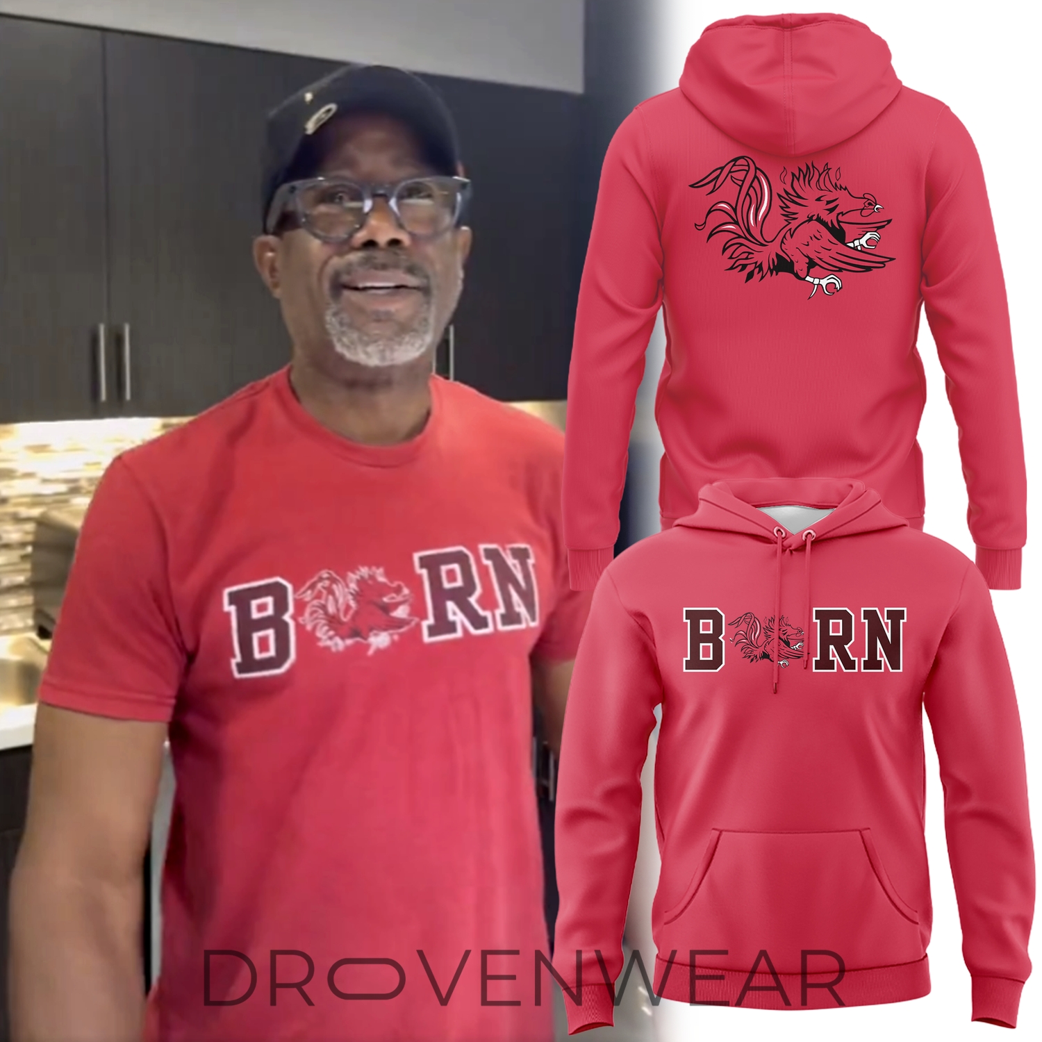 Darius Rucker Born Gamecocks South Carolina Fan Hoodie Darius Rucker Born Gamecocks South Carolina Fan Hoodie