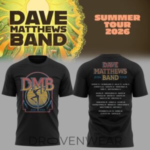 Dave Matthews Band Dmb 2026 Tour Tshirt Ver2 by Drovenwear.com