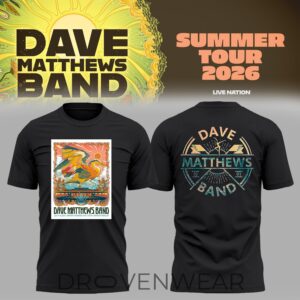 Dave Matthews Band Dmb 2026 Tour Tshirt Ver6 by Drovenwear.com