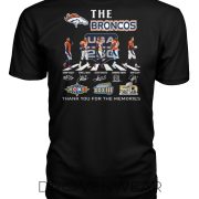 Denver Broncos Thank You For The Memories Abbey Road The Beatles T-shirt - Image 2