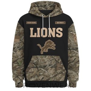 Detroit Lions Deer Hunting Limited Edition Hoodie by Drovenwear.com