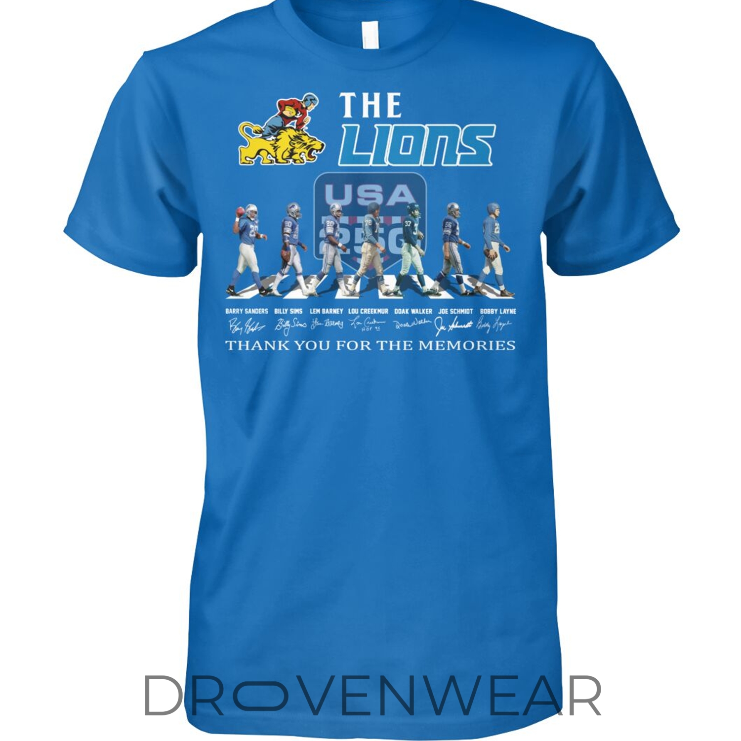 Detroit Lions Thank You For The Memories Abbey Road The Beatles T-shirt Detroit Lions Thank You For The Memories Abbey Road The Beatles T-shirt