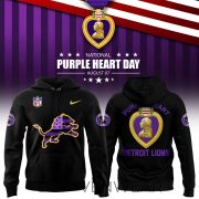 Detroit Lions x Purple Heart Day 2026 Limited Edition Hoodie