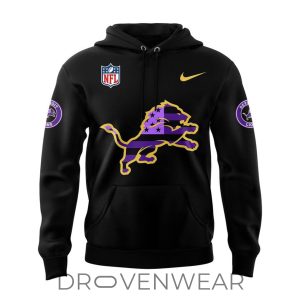Detroit Lions x Purple Heart Day 2026 Limited Edition Hoodie by Drovenwear.com