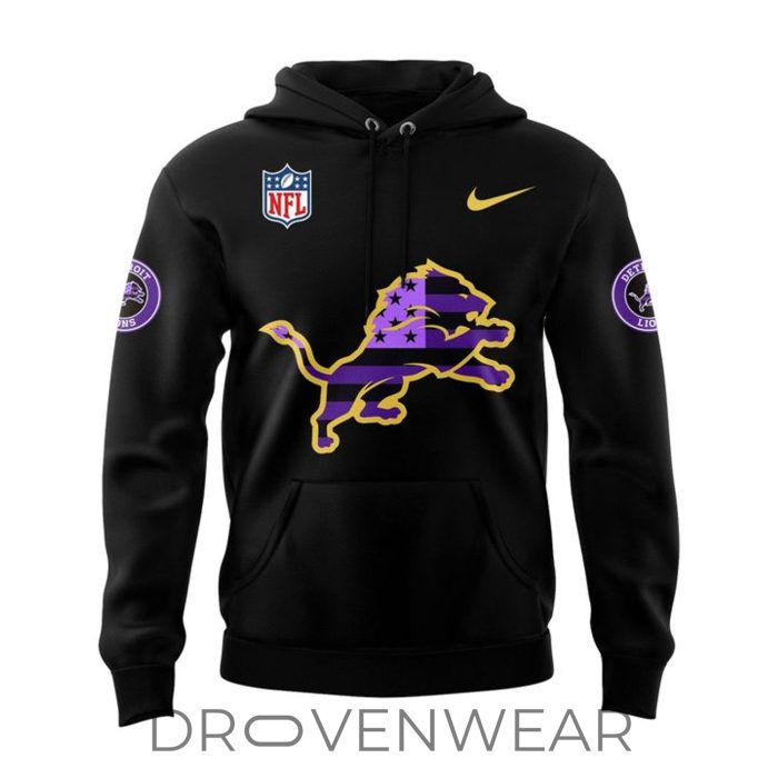 Detroit Lions x Purple Heart Day 2026 Limited Edition Hoodie - Image 2
