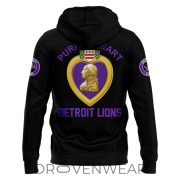 Detroit Lions x Purple Heart Day 2026 Limited Edition Hoodie - Image 3