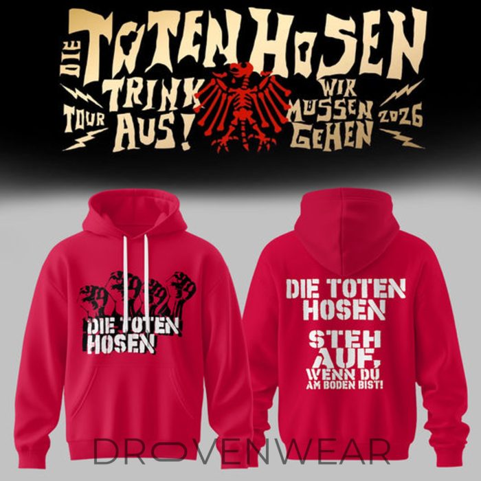 Die Toten Hosen: Trink Aus! Wir Müssen Gehen - Tour 2026  Hoodie - Image 2