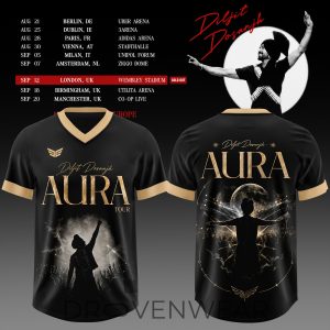 Diljit Dosanjhs Aura World Tour 2026 Edition Football Jersey by Drovenwear.com