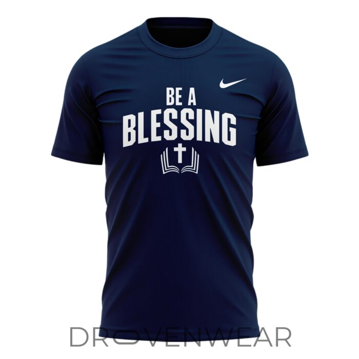 Drake Maye Be A Blessing Graphic T-Shirt 2026 New England Patriots Fan Apparel - Image 2