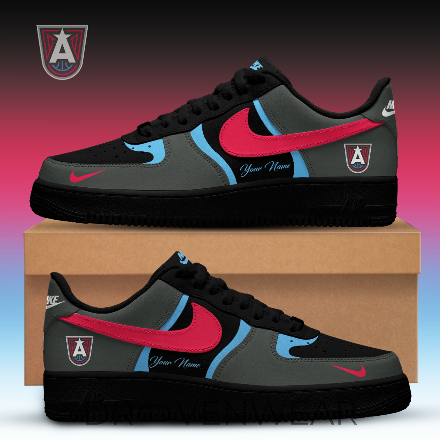 Dream WNBA x Back 2 Black Edition Nike Air Force 1 Low Custom For Fans Dream WNBA x Back 2 Black Edition Nike Air Force 1 Low Custom For Fans