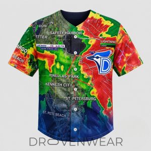 Dunedin Toronto Blue Jays Rain Delay Baseball Jersey by Drovenwear.com