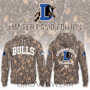 Durham Bulls 2026 New Limited Camo Hoodie by Drovenwear.com