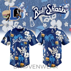 Durham Bulls X Bullshark Limited Baseball Jersey by Drovenwear.com