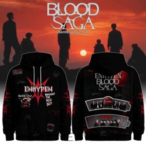 ENHYPEN Blood Saga Tour 2026 Limited Edition Hoodie by Drovenwear.com