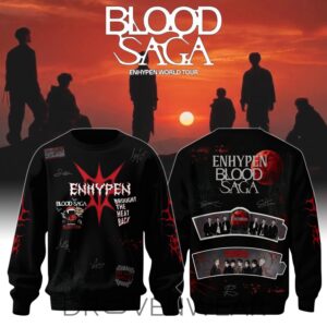 ENHYPEN Blood Saga Tour 2026 Limited Edition Sweatshirt by Drovenwear.com