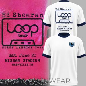 Ed Sheeran Loop Tour Tennessee 2026 Concert Fan TShirt by Drovenwear.com