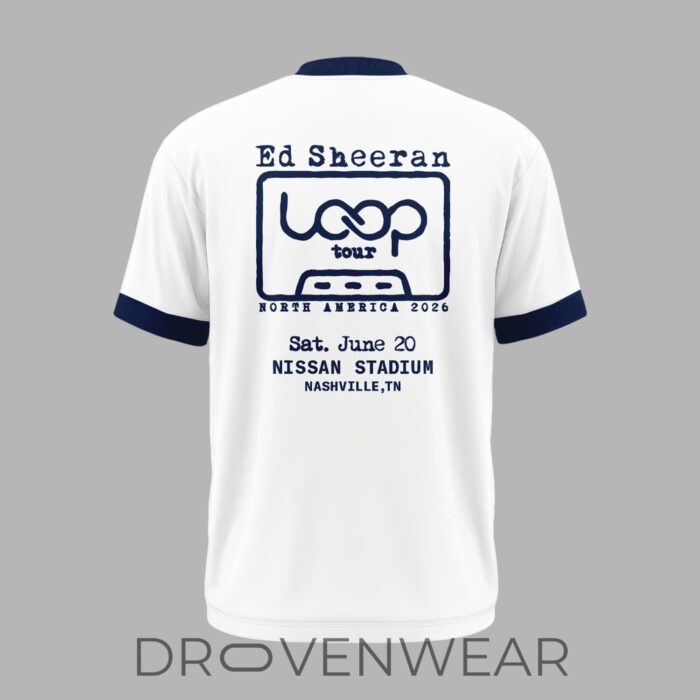 Ed Sheeran Loop Tour Tennessee 2026 Concert Fan T-Shirt - Image 3