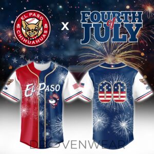 El Paso Chihuahuas 4th Of July Independence Day Custom Jersey by Drovenwear.com