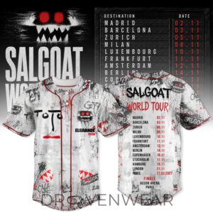 Elgrandetoto Salgoat World Tour Baseball Jersey Ver2 by Drovenwear.com