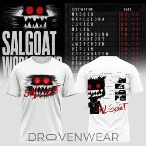 Elgrandetoto Salgoat World Tour Tshirt Ver5 by Drovenwear.com