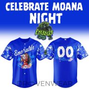 Eugene Emeralds x Moana Night 2026 Royal Blue Baseball Jersey