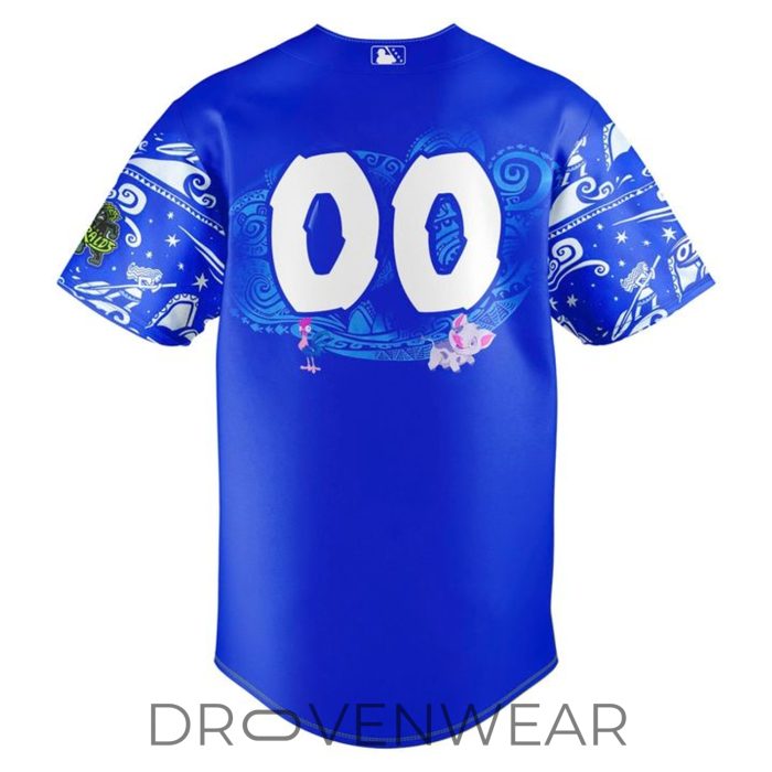 Eugene Emeralds x Moana Night 2026 Royal Blue Baseball Jersey - Image 3