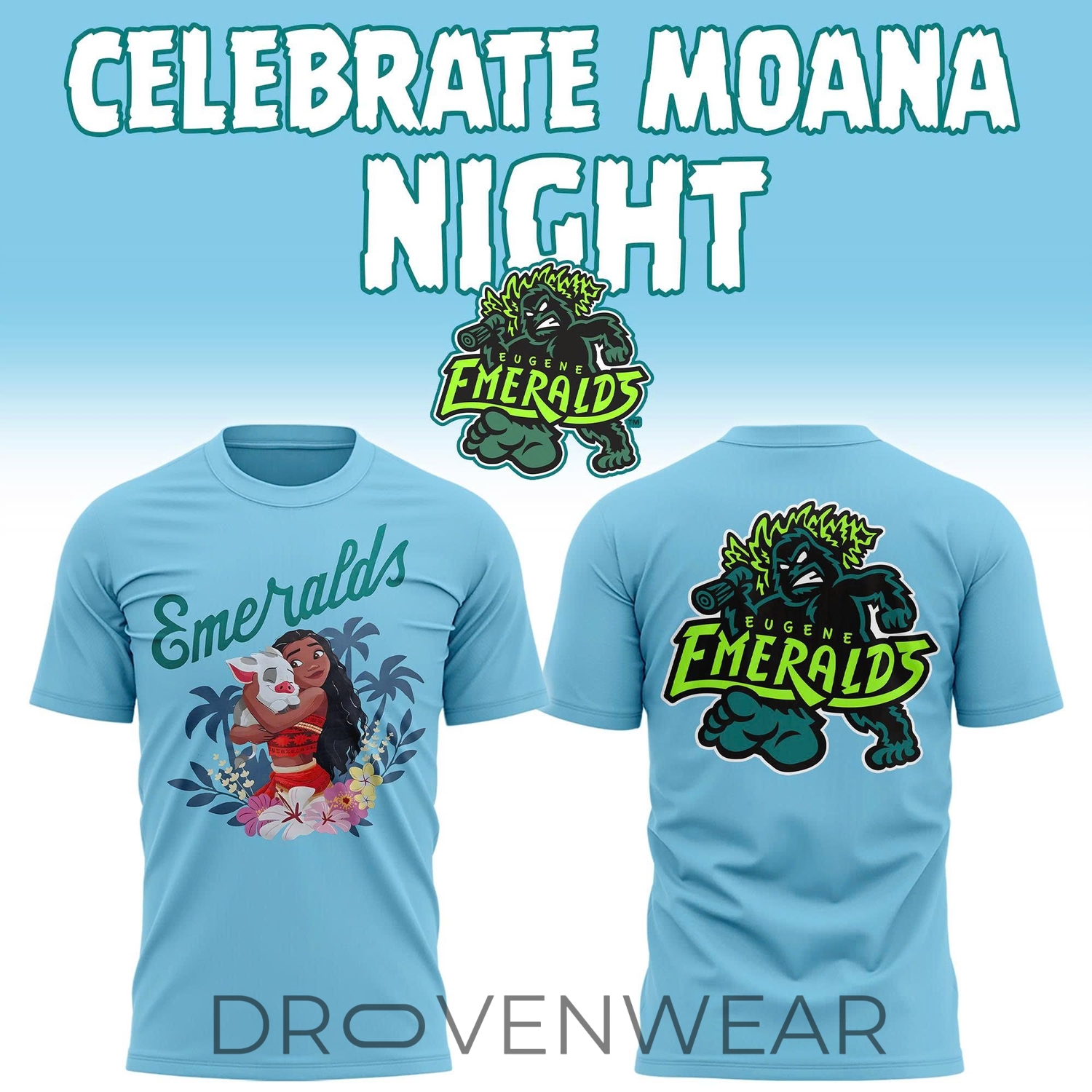Eugene Emeralds x Moana Night Light Blue Special Shirt Eugene Emeralds x Moana Night Light Blue Special Shirt