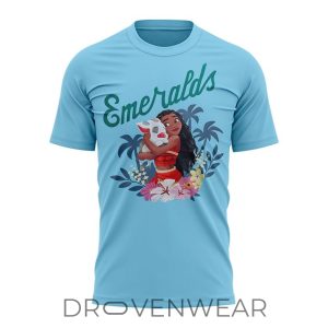 Eugene Emeralds x Moana Night Light Blue Special Shirt by Drovenwear.com