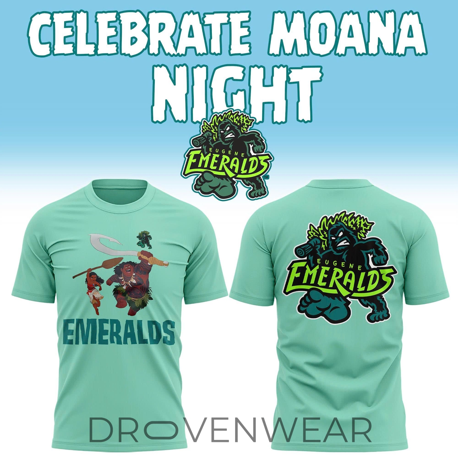 Eugene Emeralds x Moana Night Mint Green Special Shirt Eugene Emeralds x Moana Night Mint Green Special Shirt