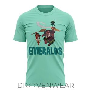 Eugene Emeralds x Moana Night Mint Green Special Shirt by Drovenwear.com